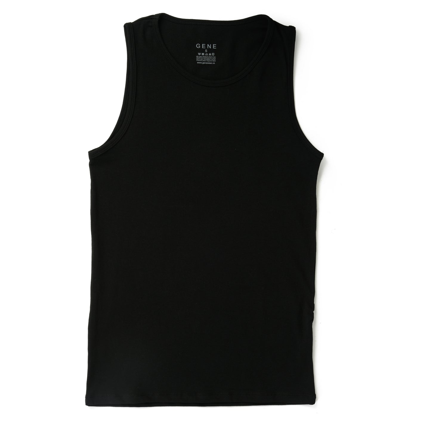 Black Crew Neck Tank Top Slim Fit 2-Pack