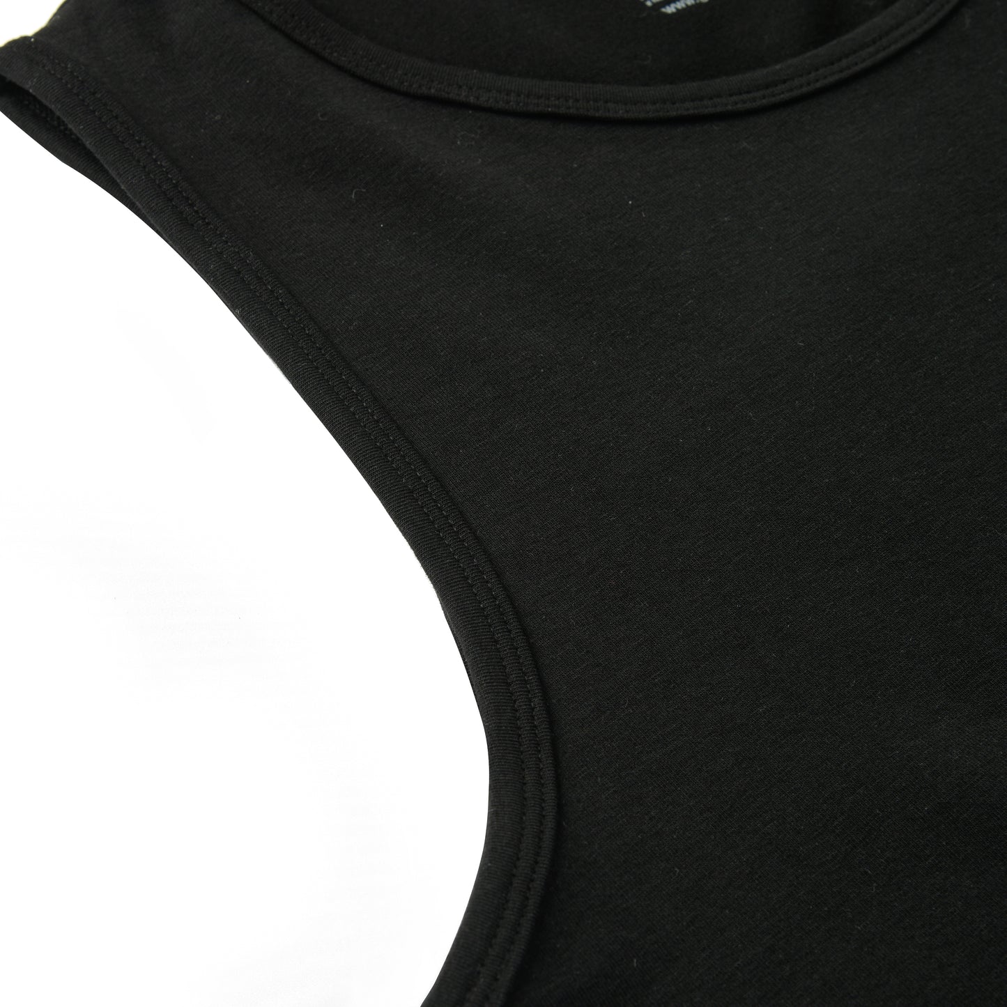 Black Crew Neck Tank Top Slim Fit 2-Pack