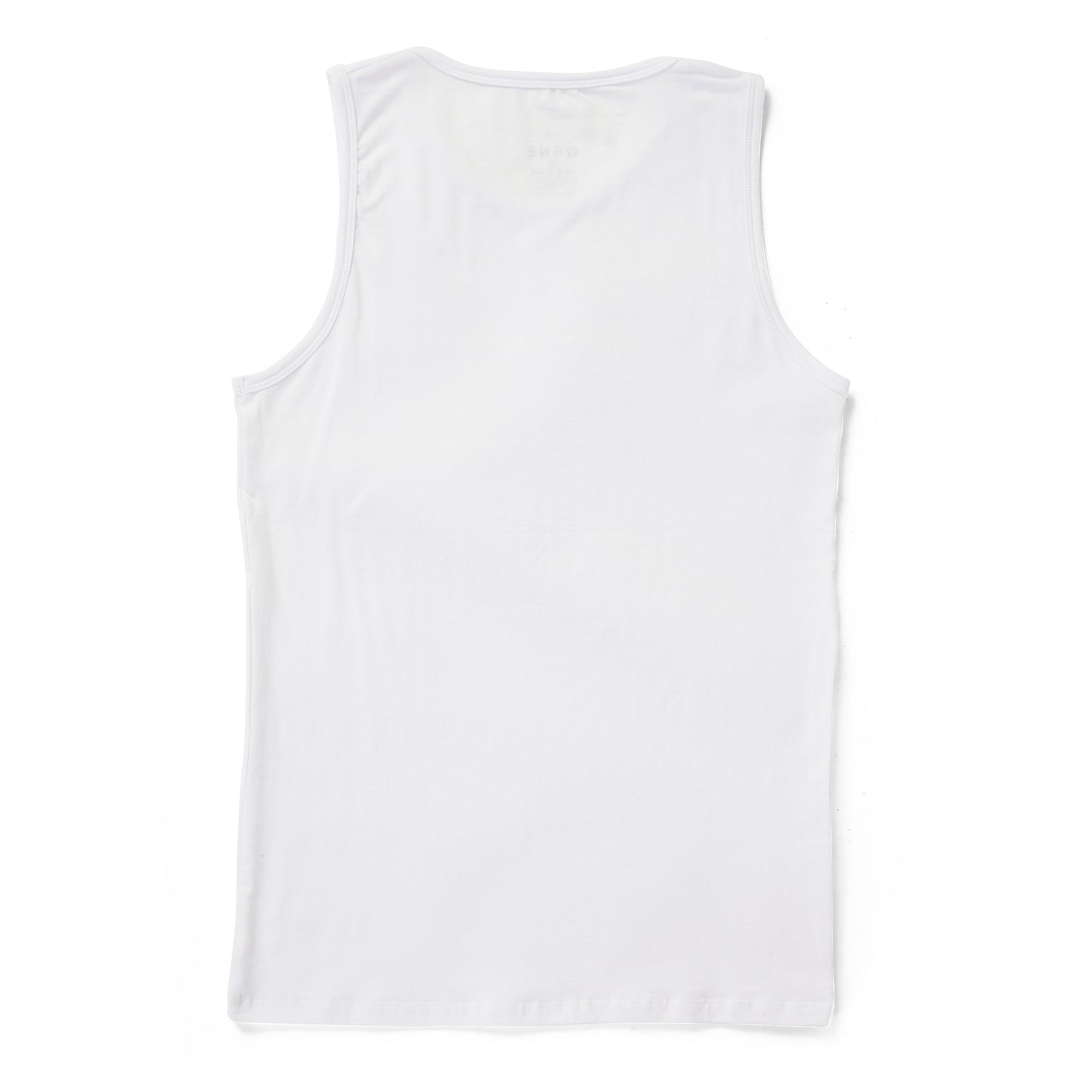 White Crew Neck Tank Top Slim Fit