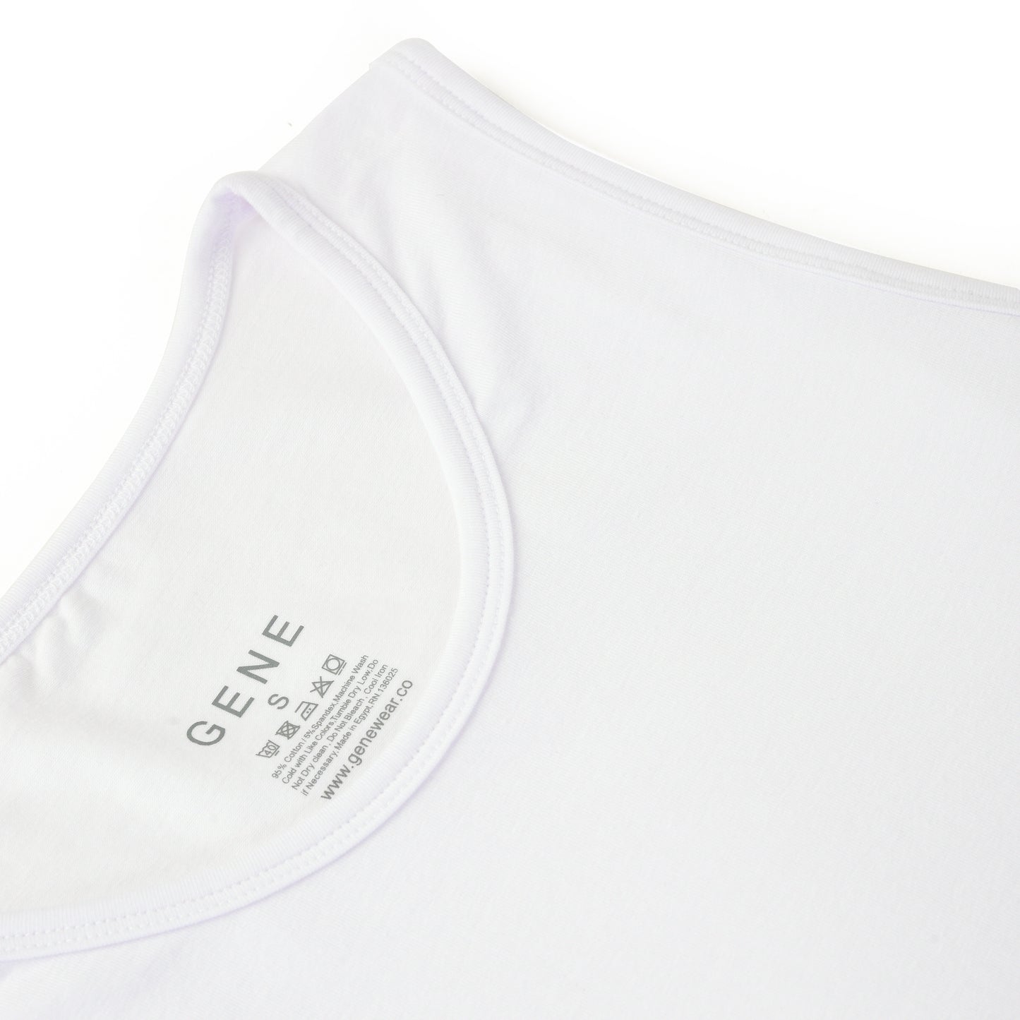 White Crew Neck Tank Top Slim Fit 2-Pack